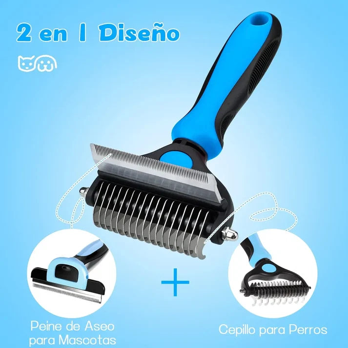 Cepillo para Mascotas de doble Dentadura